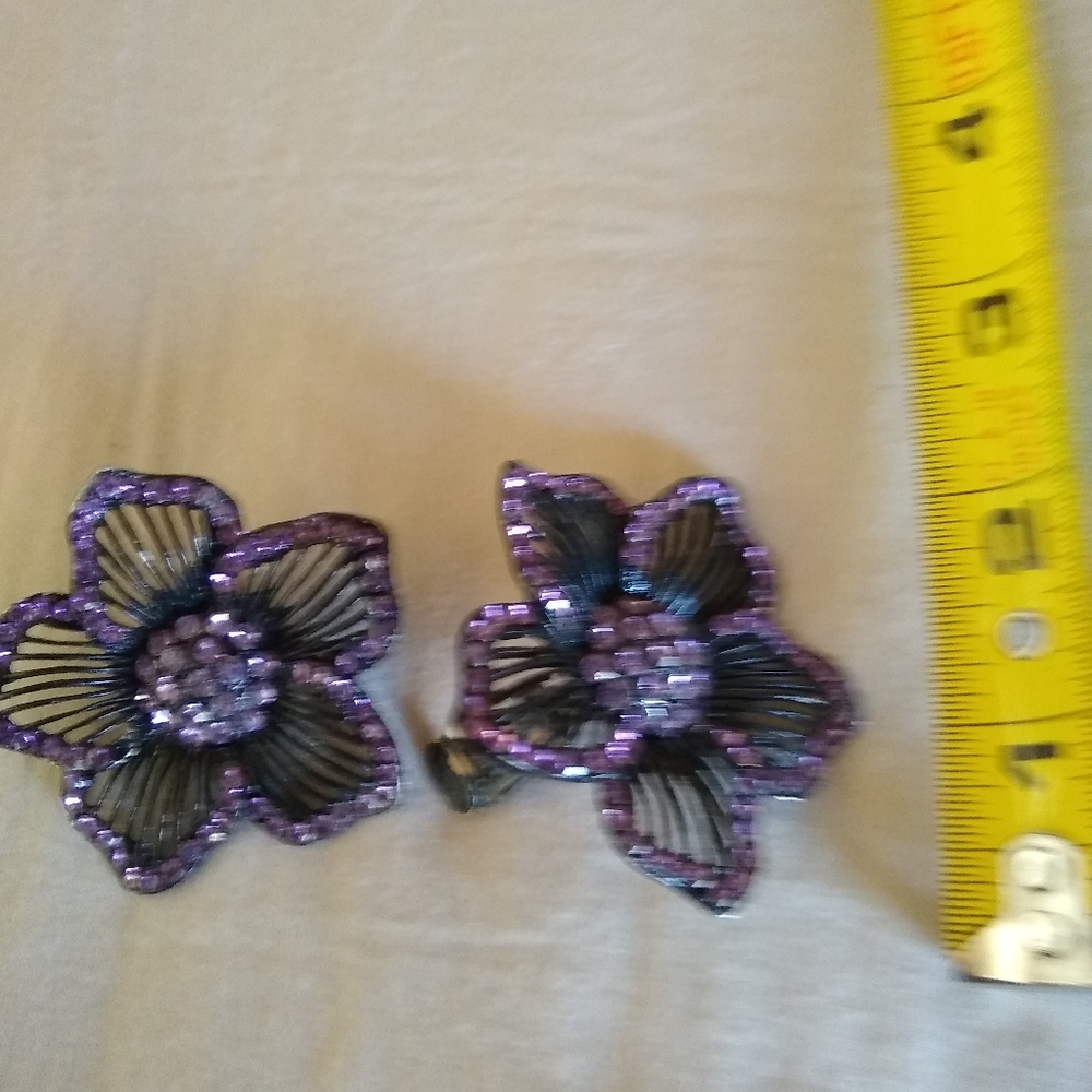 2 inch clip on earrings